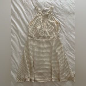 Gold and White Dress